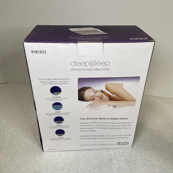 Homedics Deep Sleep White Noise Machine HDS-100 Sleep Aid New - Picture 3 of 6